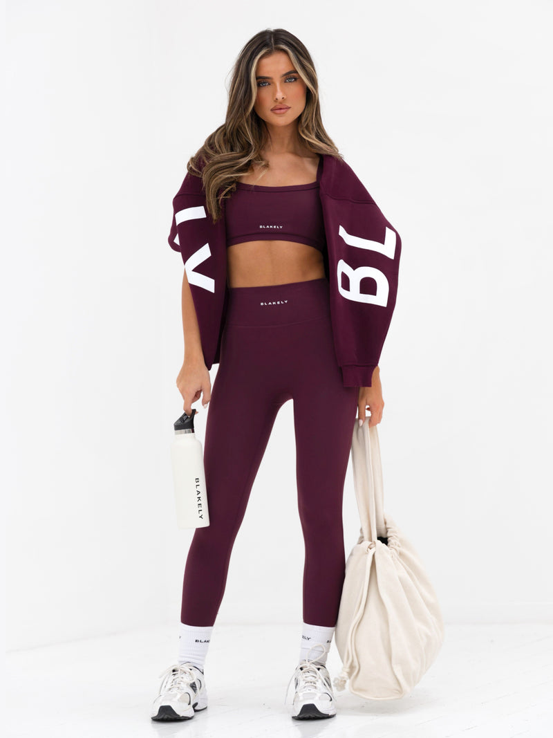 Ultimate Sports Bra - Dark Cherry