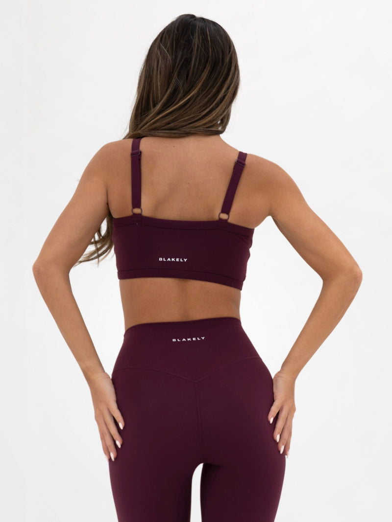 Ultimate Sports Bra - Dark Cherry