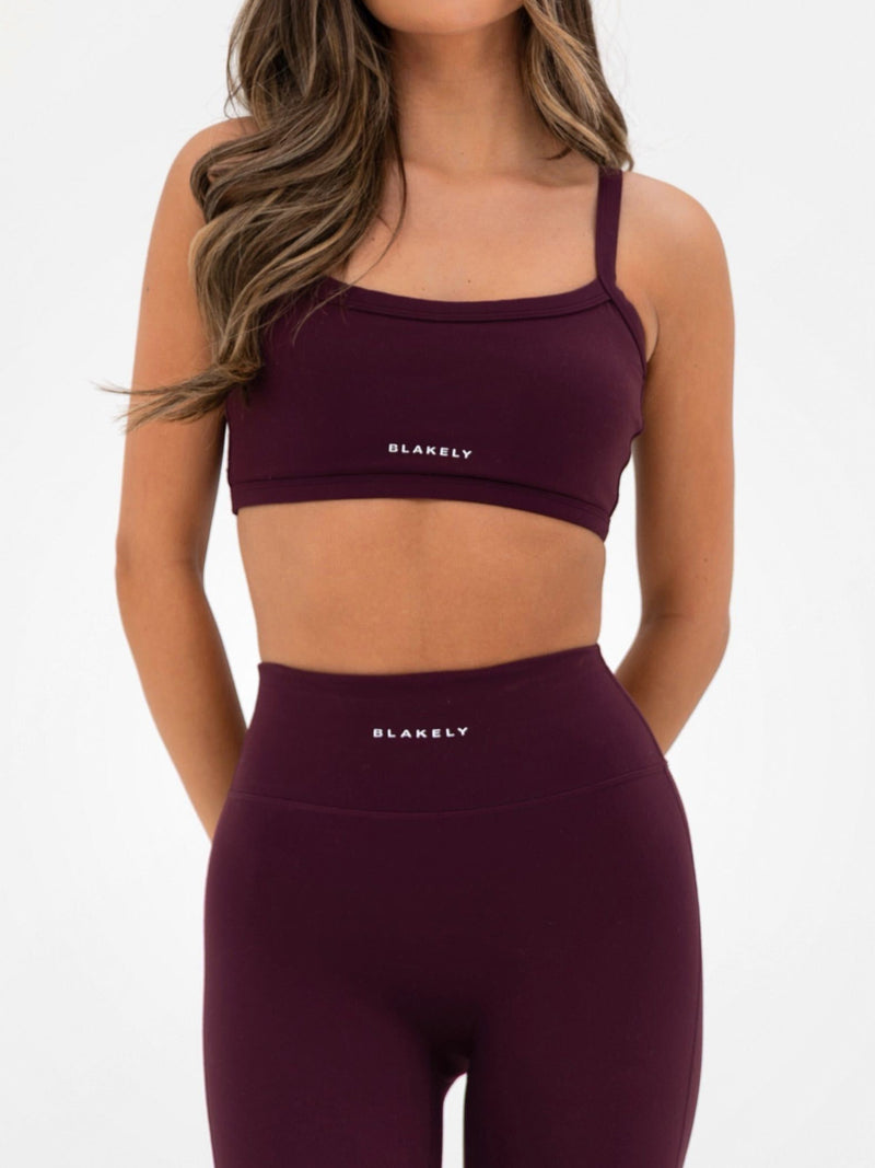 Ultimate Sports Bra - Dark Cherry