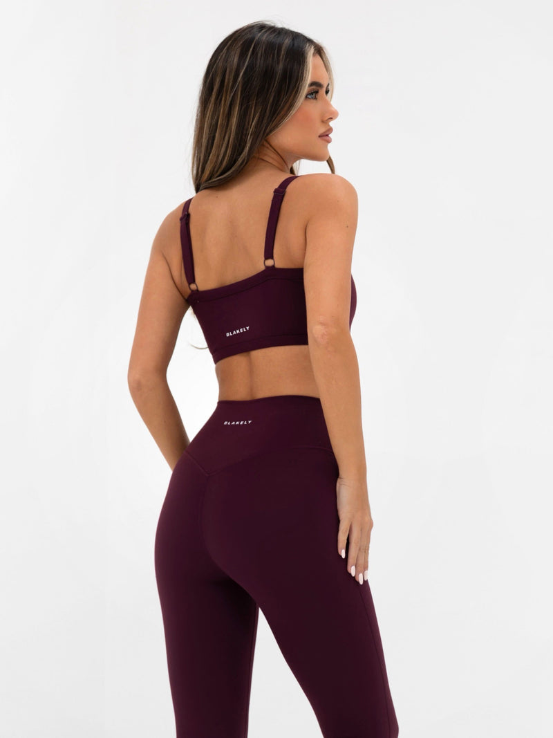 Ultimate Sports Bra - Dark Cherry