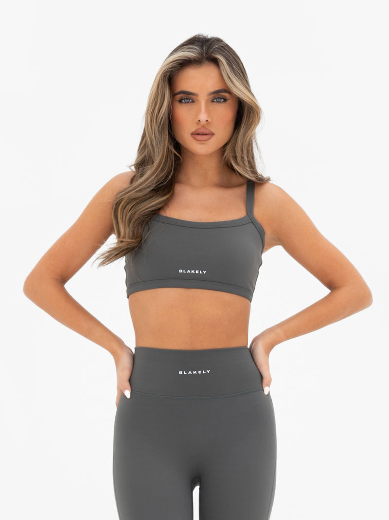 Ultimate Sports Bra - Khaki Grey