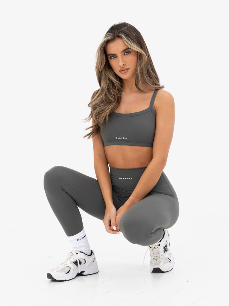 Ultimate Sports Bra - Khaki Grey