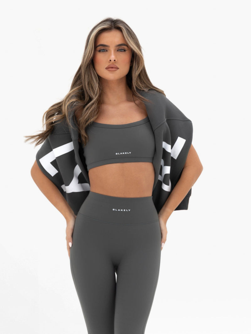 Ultimate Sports Bra - Khaki Grey