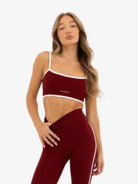Ines Active Bra - Maroon Red