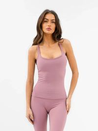 SculptForm Vest Top - Dusty Pink