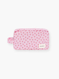 Avery Makeup Bag - Heart Print