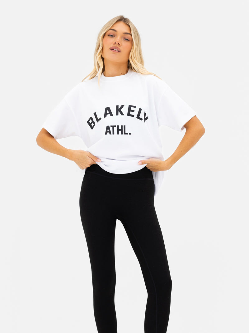 Joah Oversized T-Shirt - White & Black