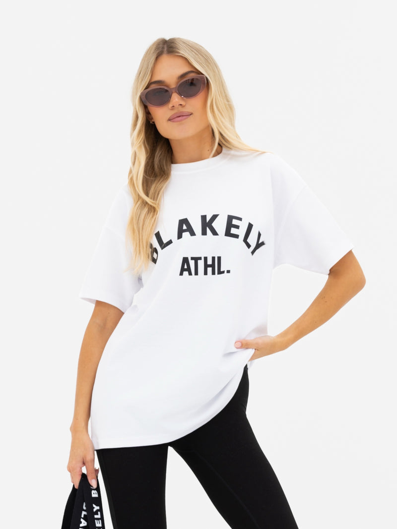 Joah Oversized T-Shirt - White & Black