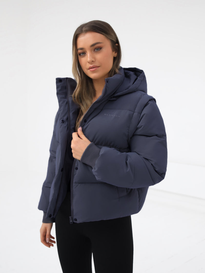 Multiway Puffer Coat 2 - Midnight Blue