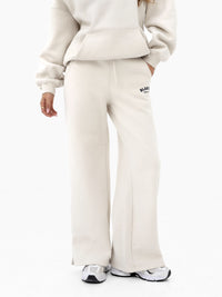 Heritage Wide Leg Sweatpants - Chalk