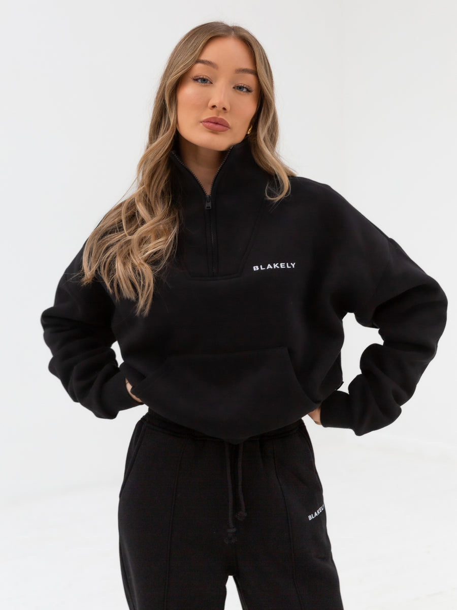 Buy Blakely Black Everyday 1 4 Zip Jumper Free delivery on orders over 70 Blakely Clothing