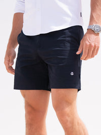 Stretch Chino Shorts - Navy