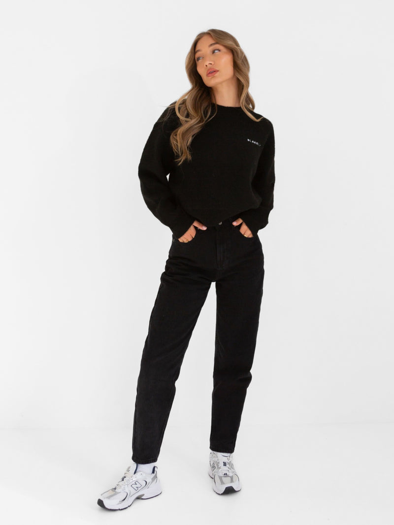 Elara Knitted Jumper - Black