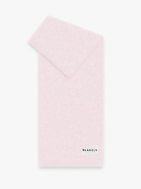 Label Knitted Scarf - Marshmallow Pink