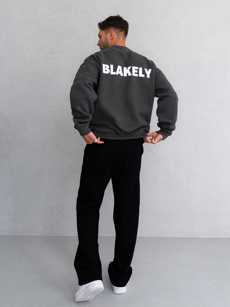 Declan Relaxed Jumper - Khaki Grey