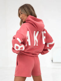Isabel Oversized Hoodie - Sunrise Coral