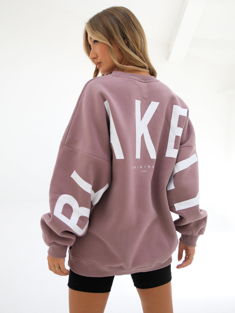 Buy Blakely Dusty Pink Isabel Oversized Jumper Free delivery on