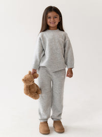 Mini Knitted Jumper - Marl Grey
