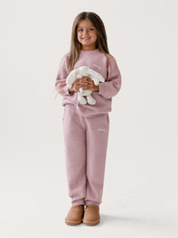 Mini Knitted Sweatpants - Dusty Pink