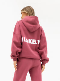 Amelie Oversized Hoodie - Dark Pink