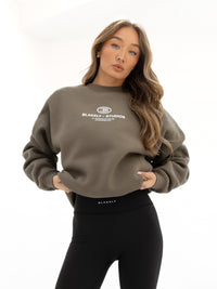 Madison Oversized Jumper - Khaki Brown