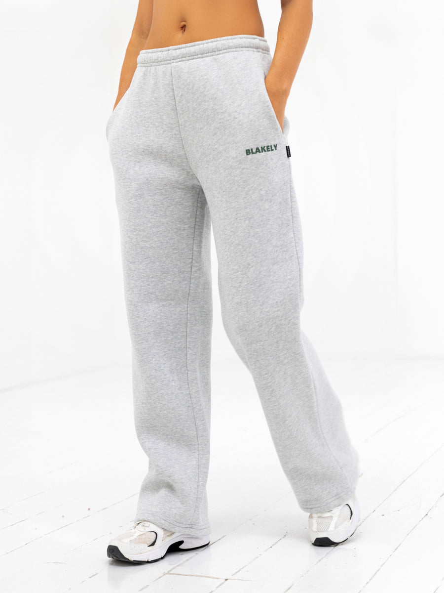 Buy Blakely Womens Marl Grey Amelie Wide Leg Sweatpants Free