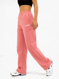 Amelie Wide Leg Sweatpants - Sunrise Coral