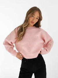 Elara Knitted Jumper - Pink