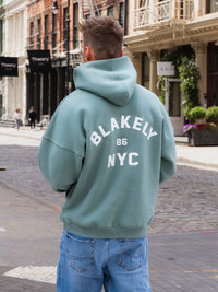 NYC Relaxed Hoodie - Sage Green