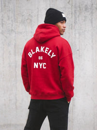 NYC Relaxed Hoodie - Red