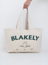 NY Crest Tote Bag - Natural