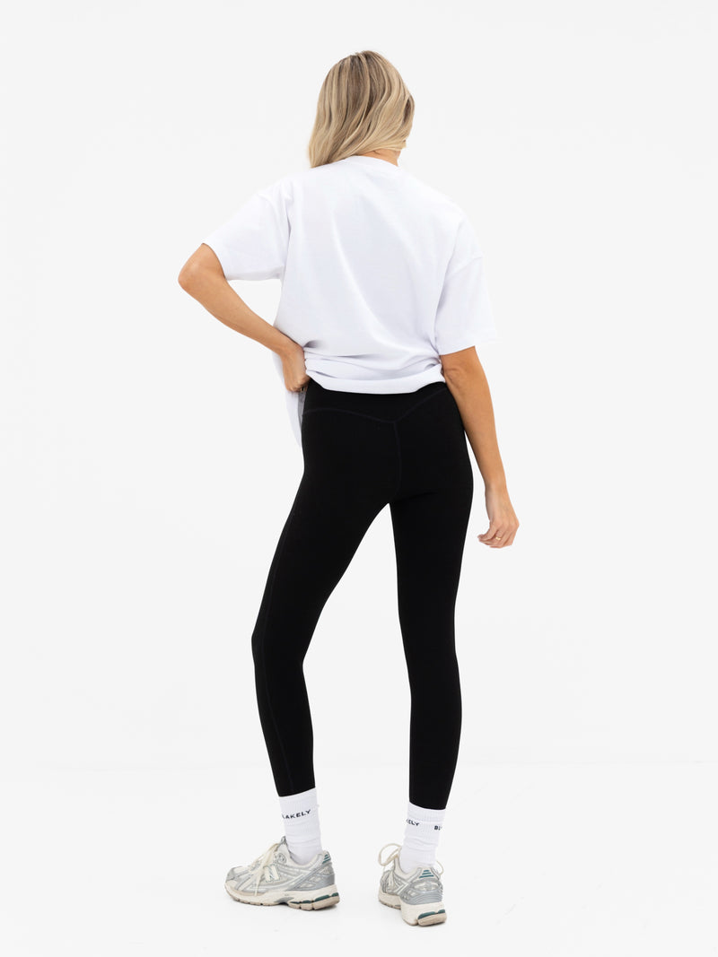 Joah Oversized T-Shirt - White & Cherry Red