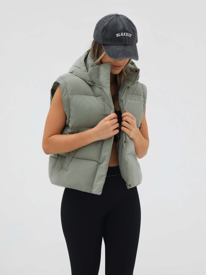 Multiway Puffer Coat 2 - Sage Green