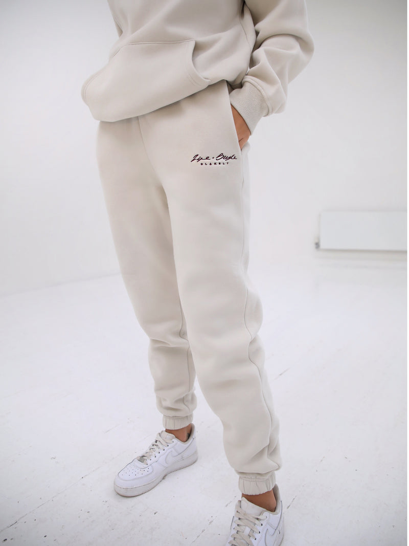 Life & Style Women's Loose Fitting Sweatpants - Chalk