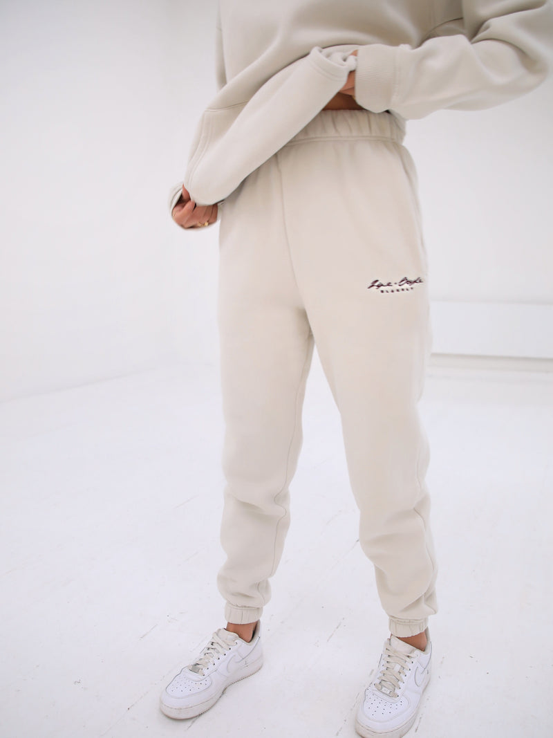 Life & Style Women's Loose Fitting Sweatpants - Chalk
