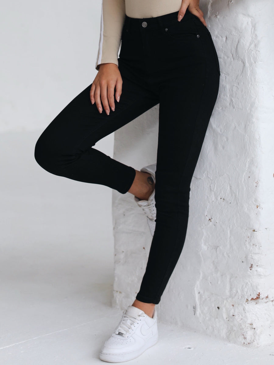 Black skinny jeans women Clearance