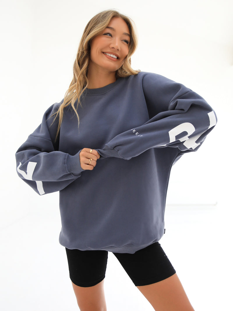 Isabel Oversized Jumper - Blue