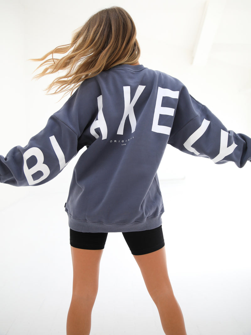 Isabel Oversized Jumper - Blue