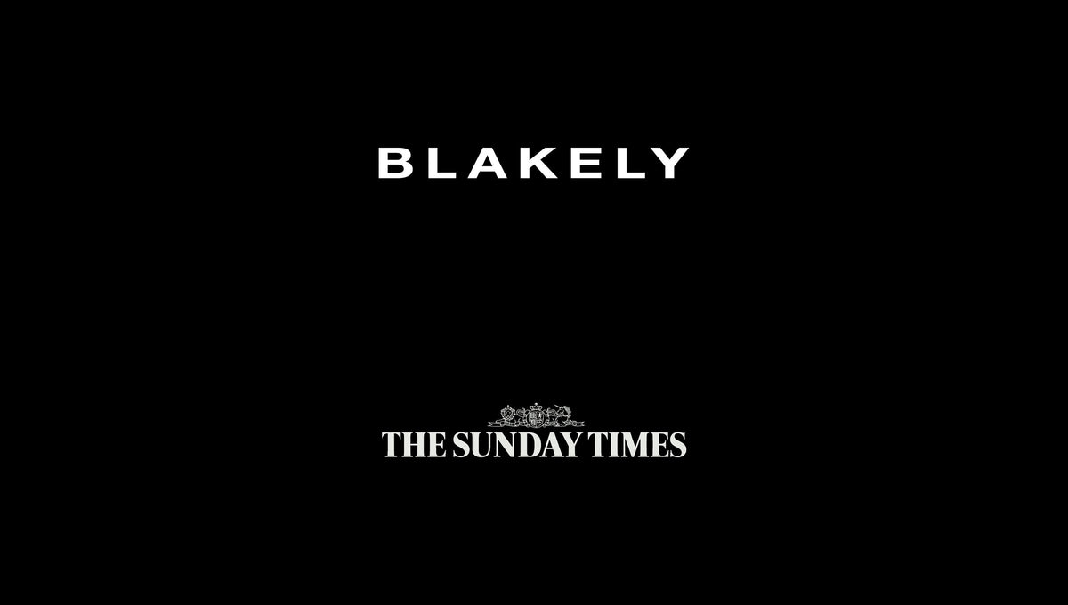 Blakely Included in The Sunday Times Top 100 – ‘Fastest Growing UK Companies’