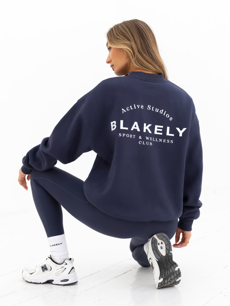 Active Studios Oversized Jumper - True Navy