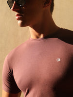 Initial T-Shirt - Burgundy