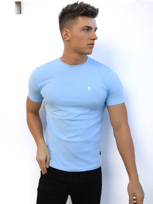 Anchor T-Shirt - Ice Blue