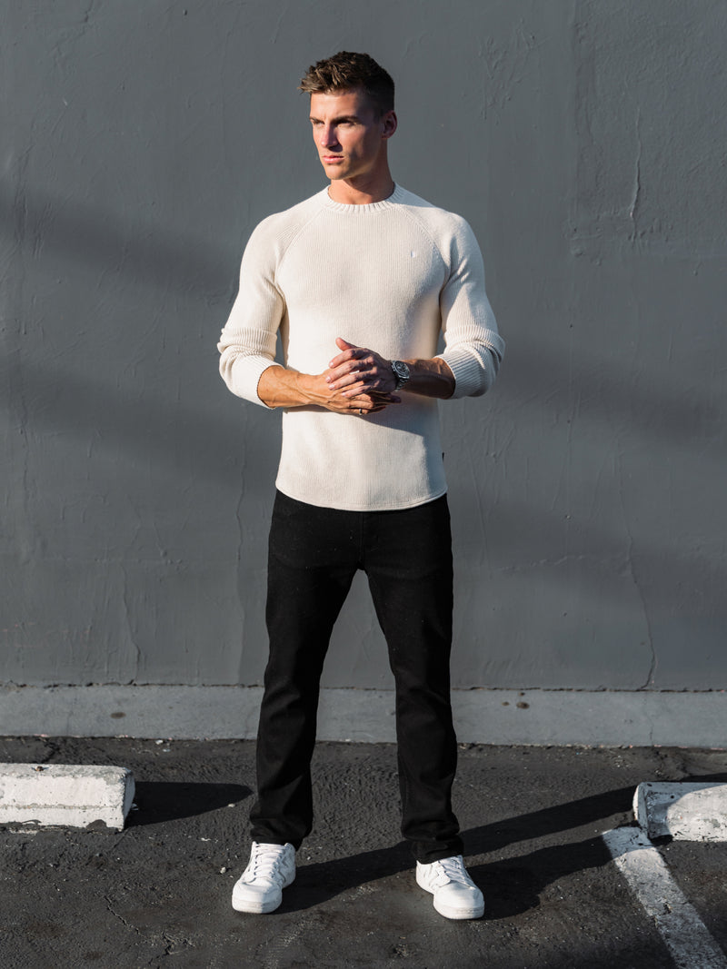 Olton Anchor Knit Jumper - Chalk