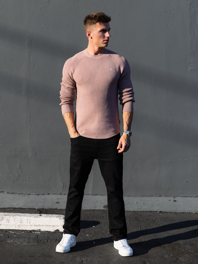 Olton Anchor Knit Jumper - Pink