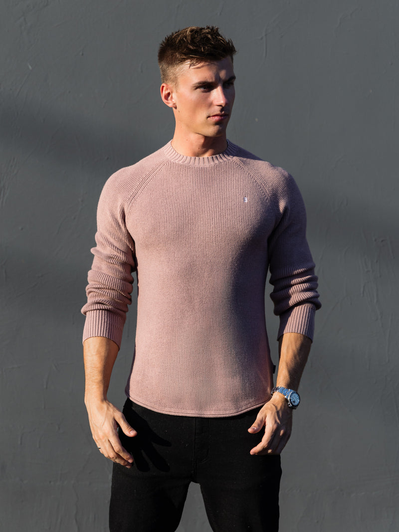 Olton Anchor Knit Jumper - Pink
