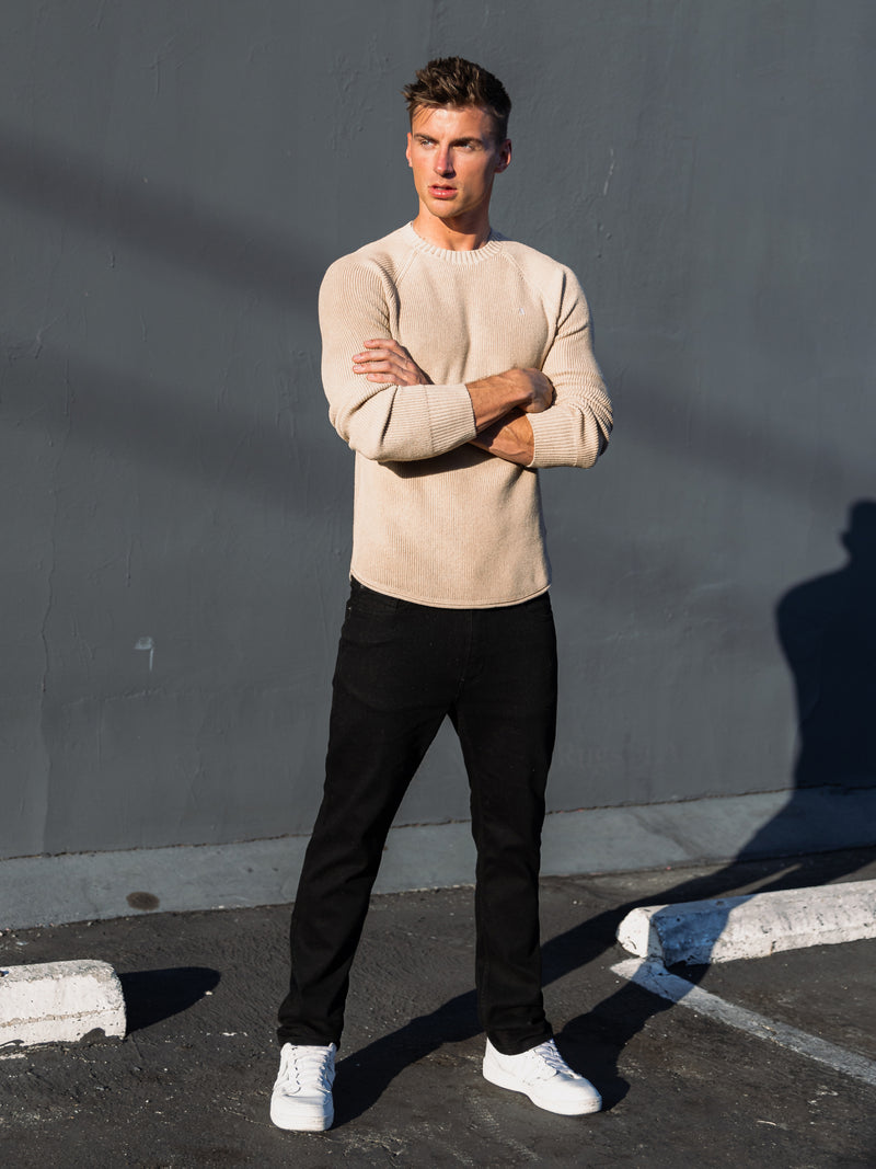 Olton Anchor Knit Jumper - Tan
