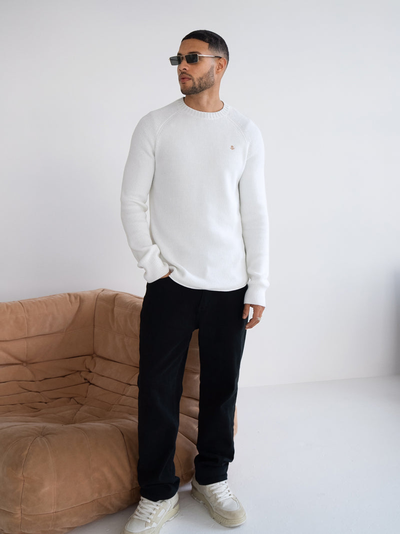 Olton Knit Jumper - White