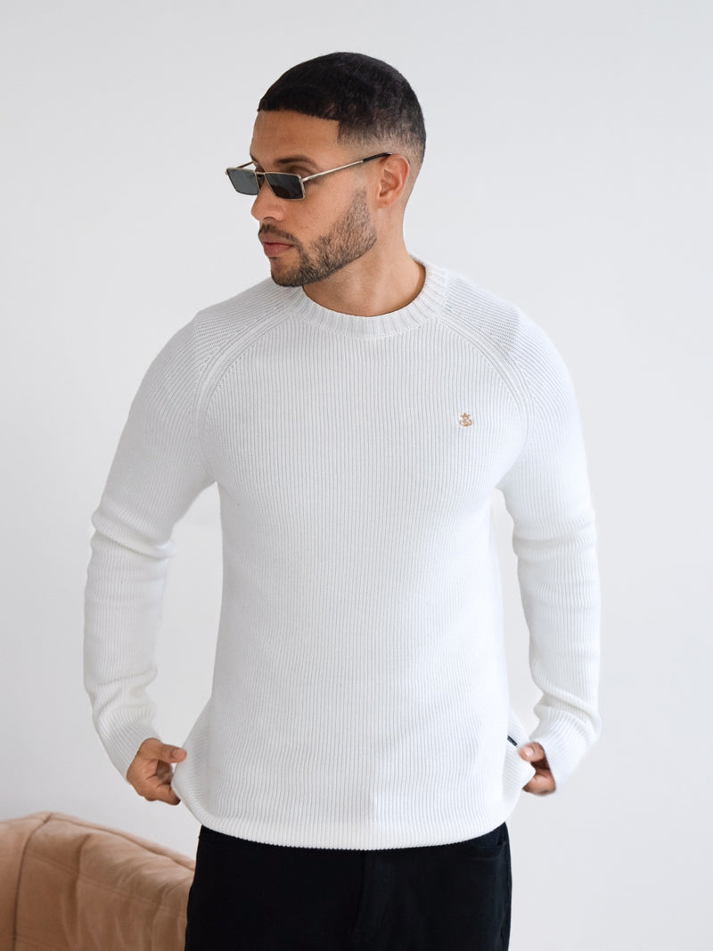 Olton Knit Jumper - White