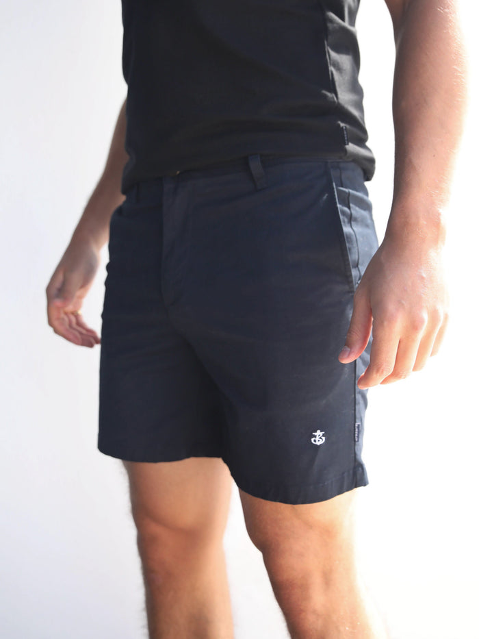 Stretch Chino Shorts - Navy