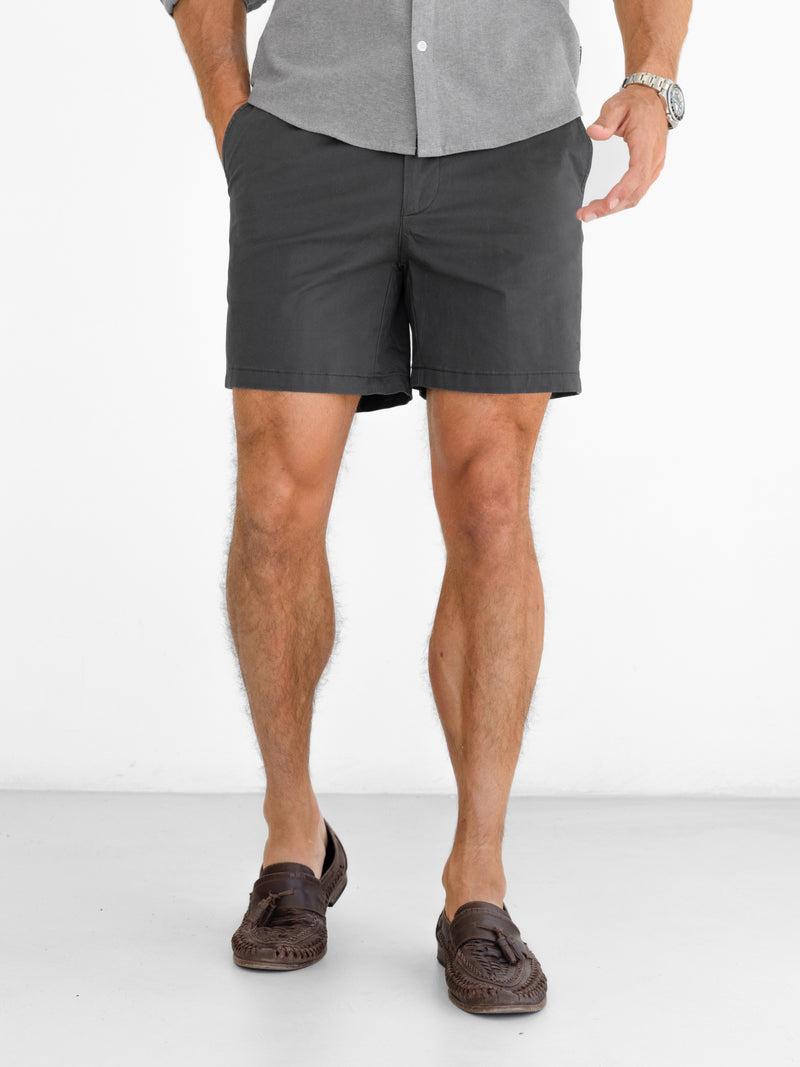Conrad Stretch Chino Shorts - Graphite